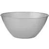 Large Silver Plastic Bowl