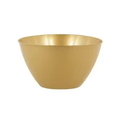 Small Gold Plastic Bowl