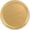 Gold Plastic Round Platter 1 Gold Plastic Round Platter -Costume Party Decor Store C594647 gold