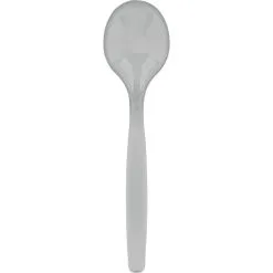 Silver Plastic Serving Spoon