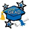 Blue Star Graduation Cap Graduation Balloon, 31in 1 Blue Star Graduation Cap Graduation Balloon, 31in -Costume Party Decor Store C615330 royal blue
