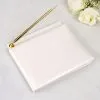 Ivory Wedding Guest Book With Pen