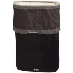 Black Pop-Up Trash Bin