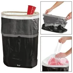 Black Pop-Up Trash Bin -Costume Party Decor Store C660688 black 02