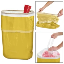 Gold Pop-Up Trash Bin -Costume Party Decor Store C660688 gold 02