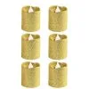 Glitter Gold Votive Flameless LED Candles 6ct 2 Glitter Gold Votive Flameless LED Candles 6ct -Costume Party Decor Store C680983 gold