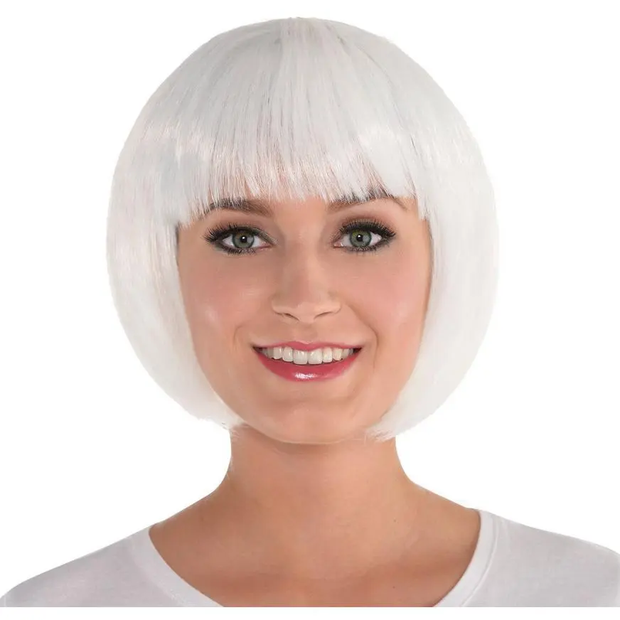 White Bob Wig 3 White Bob Wig
