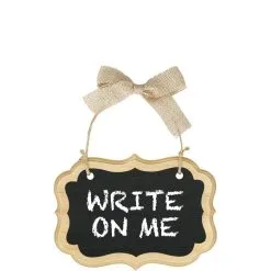 Small Wood Border Scroll Chalkboard Sign -Costume Party Decor Store C693026 tan 01