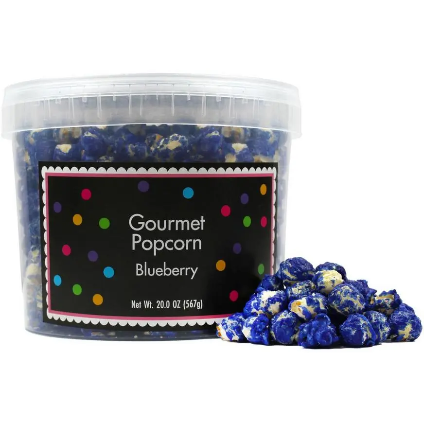 Blueberry Gourmet Popcorn Tub, 20oz 3 Blueberry Gourmet Popcorn Tub, 20oz