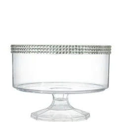 Small Rhinestone Clear Plastic Trifle Container