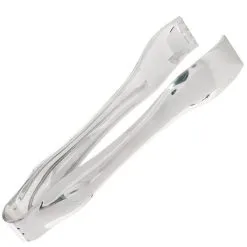 Mini Metallic Silver Tongs