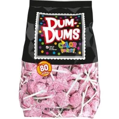 Pink Dum Dums Lollipops 80pc