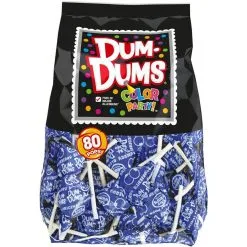 Royal Blue Dum Dums Lollipops 80pc