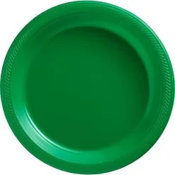 Festive Green Plastic Tableware Kit For 50 Guests -Costume Party Decor Store C756783 festive green 02