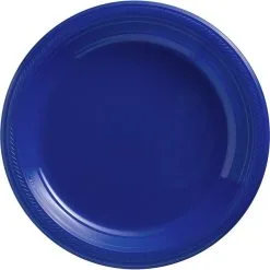 Royal Blue Plastic Tableware Kit For 50 Guests -Costume Party Decor Store C756783 royal blue 02