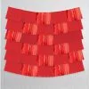 Red Fringe Plastic Banners, 60in, 9ct -Costume Party Decor Store C774106 red