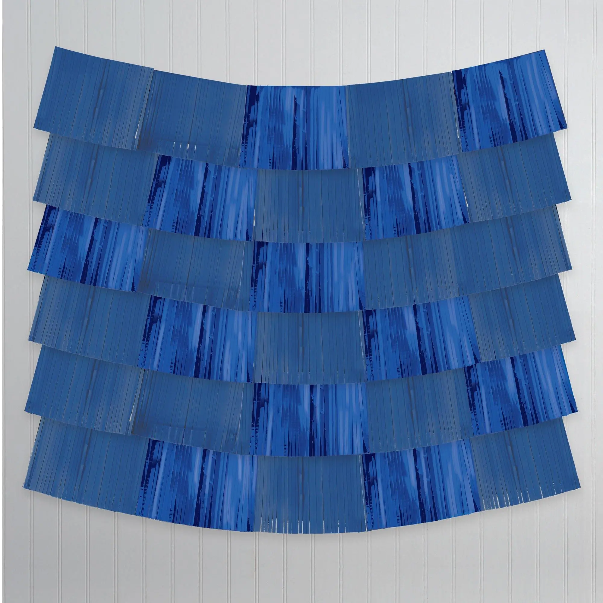 Blue Fringe Plastic Banners, 60in, 9ct 3 Blue Fringe Plastic Banners, 60in, 9ct