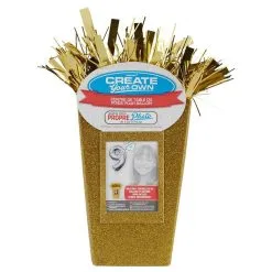 Create Your Own Glitter Gold Balloon Weight Centerpiece