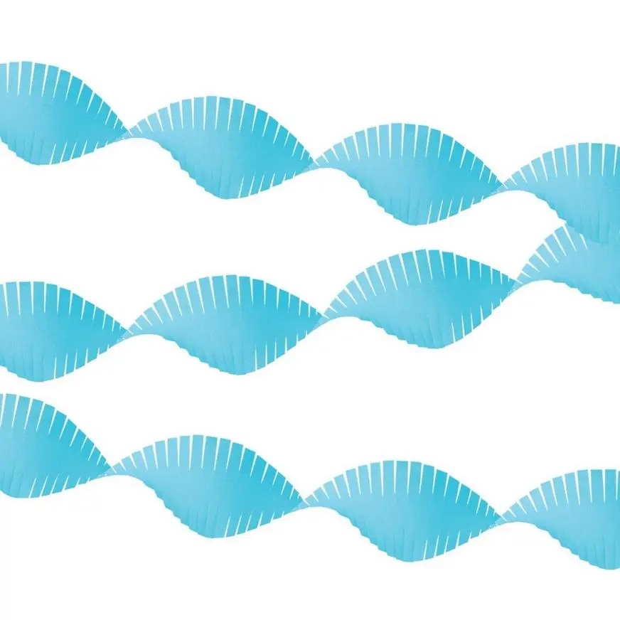 Caribbean Blue Fringe Streamer 3 Caribbean Blue Fringe Streamer