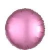 Pink Satin Round Balloon, 17in