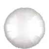 White Satin Round Balloon -Costume Party Decor Store C794701 white