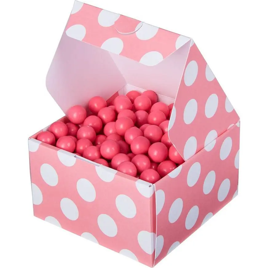 Pink Polka Dot Treat Boxes 10ct 3 Pink Polka Dot Treat Boxes 10ct