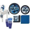 Blue Congrats Grad Tableware Kit For 20 Guests -Costume Party Decor Store C806342 royal blue