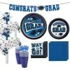 Blue Congrats Grad Tableware Kit For 40 Guests 2 Blue Congrats Grad Tableware Kit For 40 Guests -Costume Party Decor Store C806343 royal blue