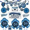 Blue 2023 Congrats Grad Deluxe Graduation Decorating Kit 1 Blue 2023 Congrats Grad Deluxe Graduation Decorating Kit -Costume Party Decor Store C806349 royal blue