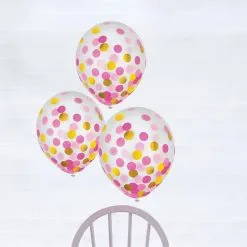 6ct, 12in, Confetti Balloons