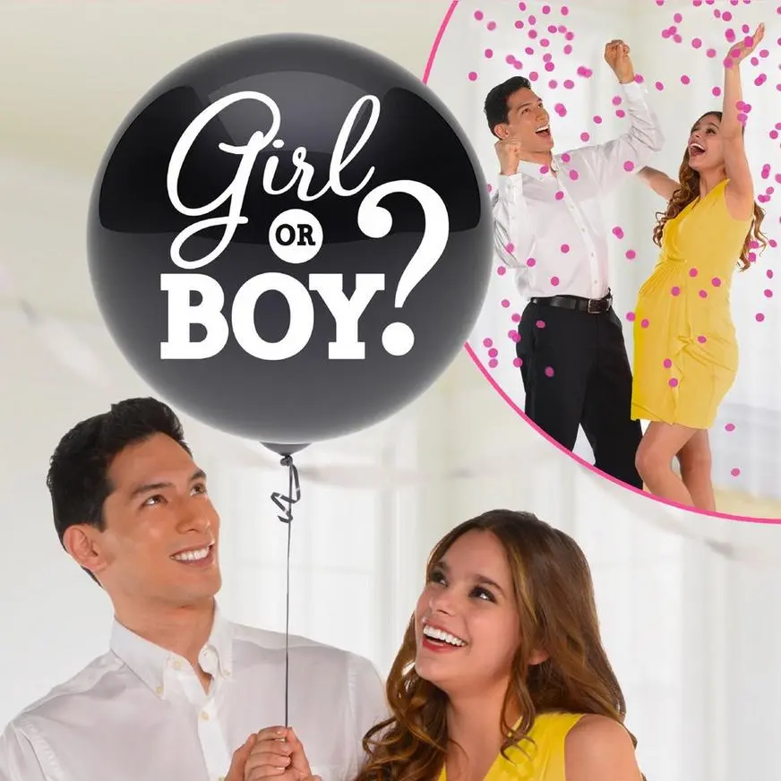 Girl Gender Reveal Balloon With Confetti 3 Girl Gender Reveal Balloon With Confetti