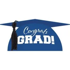 Blue Graduation Cap Cake Topper