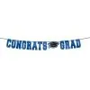 Blue Congrats Grad Letter Banner