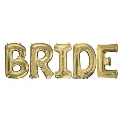 34in Gold Bride Letter Balloon Kit