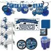 Blue Congrats Grad Graduation Party Kit For 100 Guests
