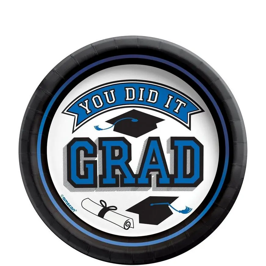 Blue Congrats Grad Graduation Party Kit For 100 Guests 5 Blue Congrats Grad Graduation Party Kit For 100 Guests - Image 3