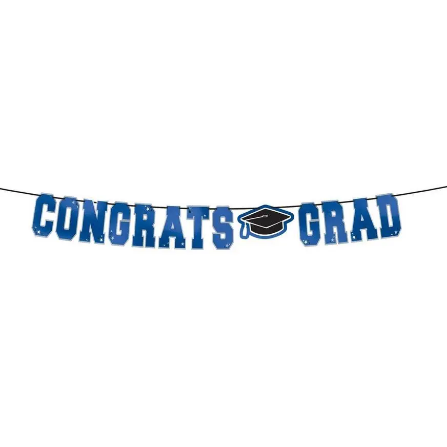 Blue Congrats Grad Graduation Party Kit For 100 Guests 9 Blue Congrats Grad Graduation Party Kit For 100 Guests - Image 7