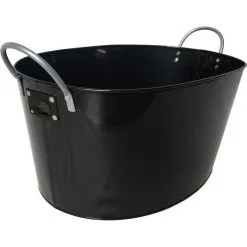 Black Metal Party Tub, 13gal