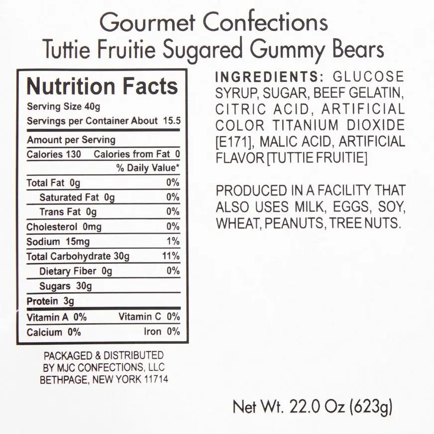 Tutti Frutti Gummy Bears 4 Tutti Frutti Gummy Bears - Image 2