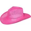 Pink Burlap Cowboy Hat -Costume Party Decor Store C883166 pink