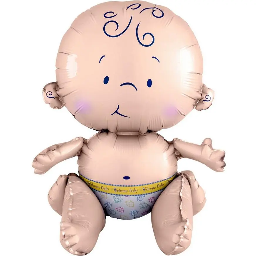 AMSCAN Air-Filled Sitting Baby Balloon, 15in 3 AMSCAN Air-Filled Sitting Baby Balloon, 15in