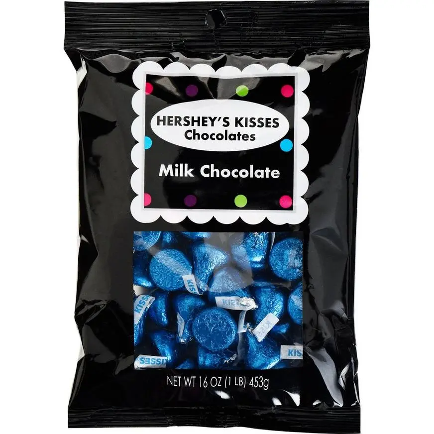Royal Blue Milk Chocolate Hershey's Kisses, 16oz 3 Royal Blue Milk Chocolate Hershey's Kisses, 16oz