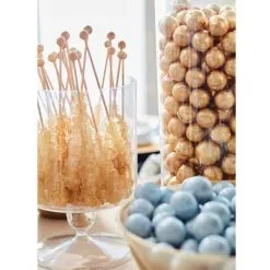 Party City Gold Milk Chocolate Balls, 40oz -Costume Party Decor Store C913005 gold 02