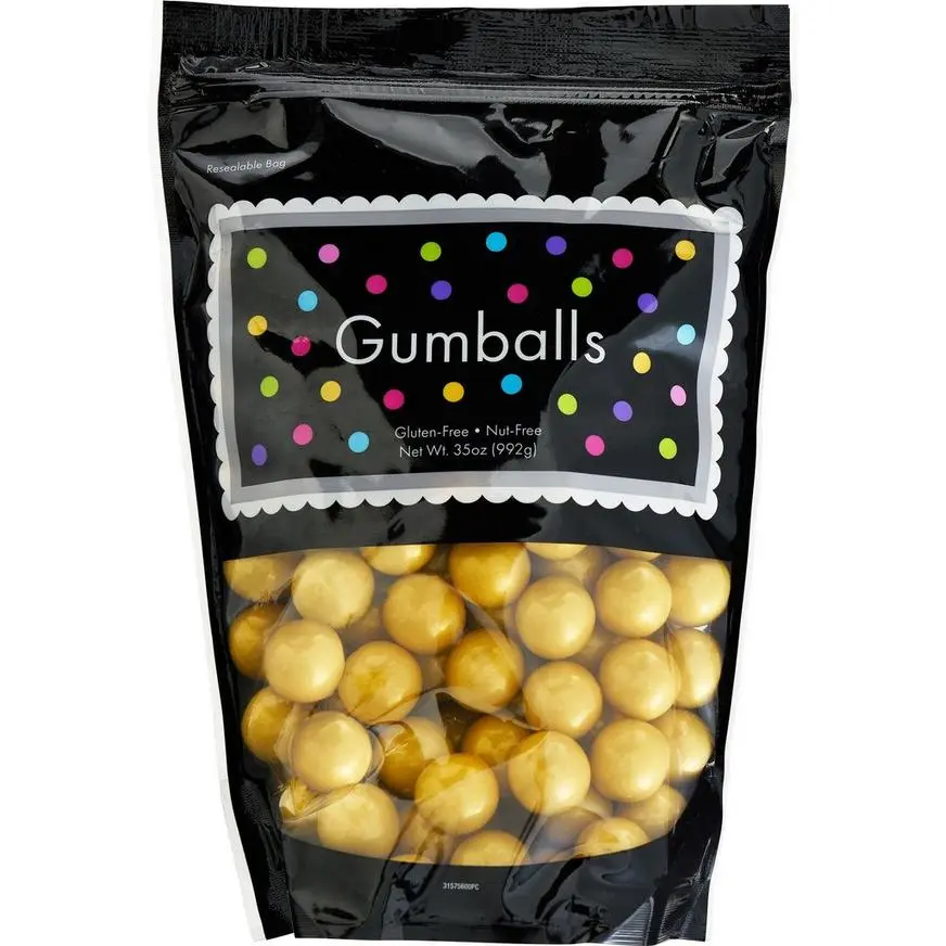 Party City Gold Gumballs, 35oz - Fruit Flavor 3 Party City Gold Gumballs, 35oz - Fruit Flavor
