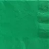 Festive Green Paper Dinner Napkins, 7.5in, 40ct