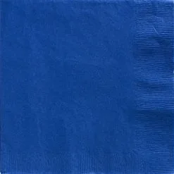 Royal Blue Paper Dinner Napkins, 7.5in, 40ct