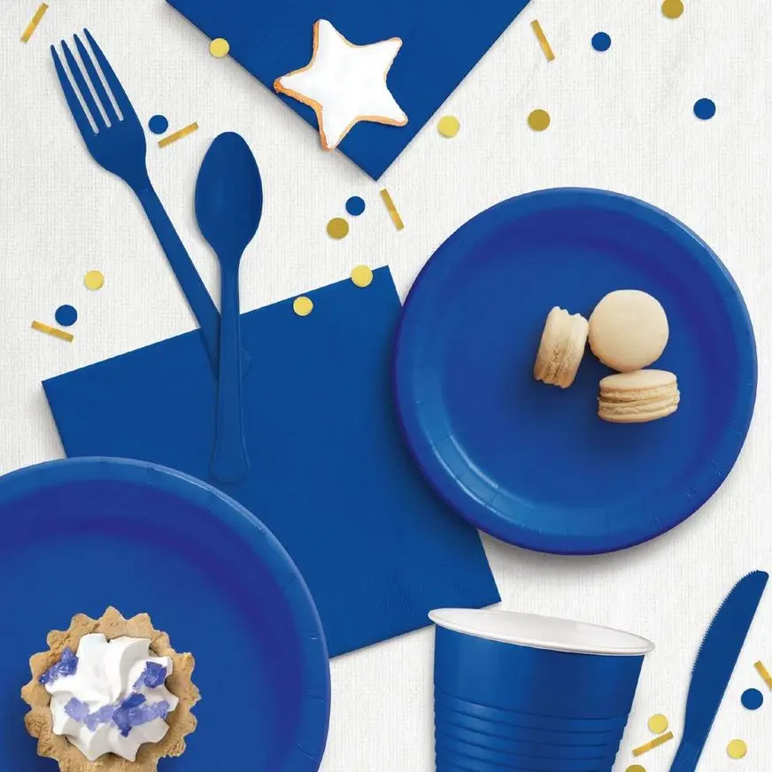Royal Blue Tableware Kit For 20 Guests, 222pc 4 Royal Blue Tableware Kit For 20 Guests, 222pc - Image 2
