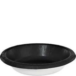 Black Paper Bowls, 20oz, 20ct
