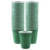Festive Green Plastic Cups, 16oz, 50ct -Costume Party Decor Store C920100 festive green
