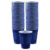 Royal Blue Plastic Cups, 16oz, 50ct -Costume Party Decor Store C920100 royal blue